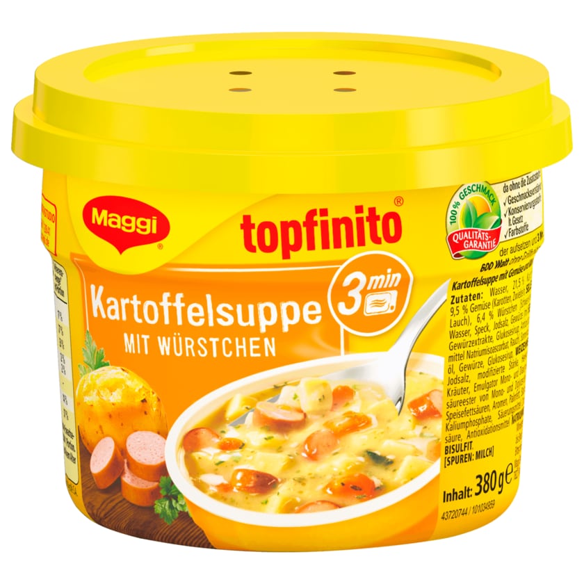 Maggi Topfinito Kartoffelsuppe mit Würstchen 380g